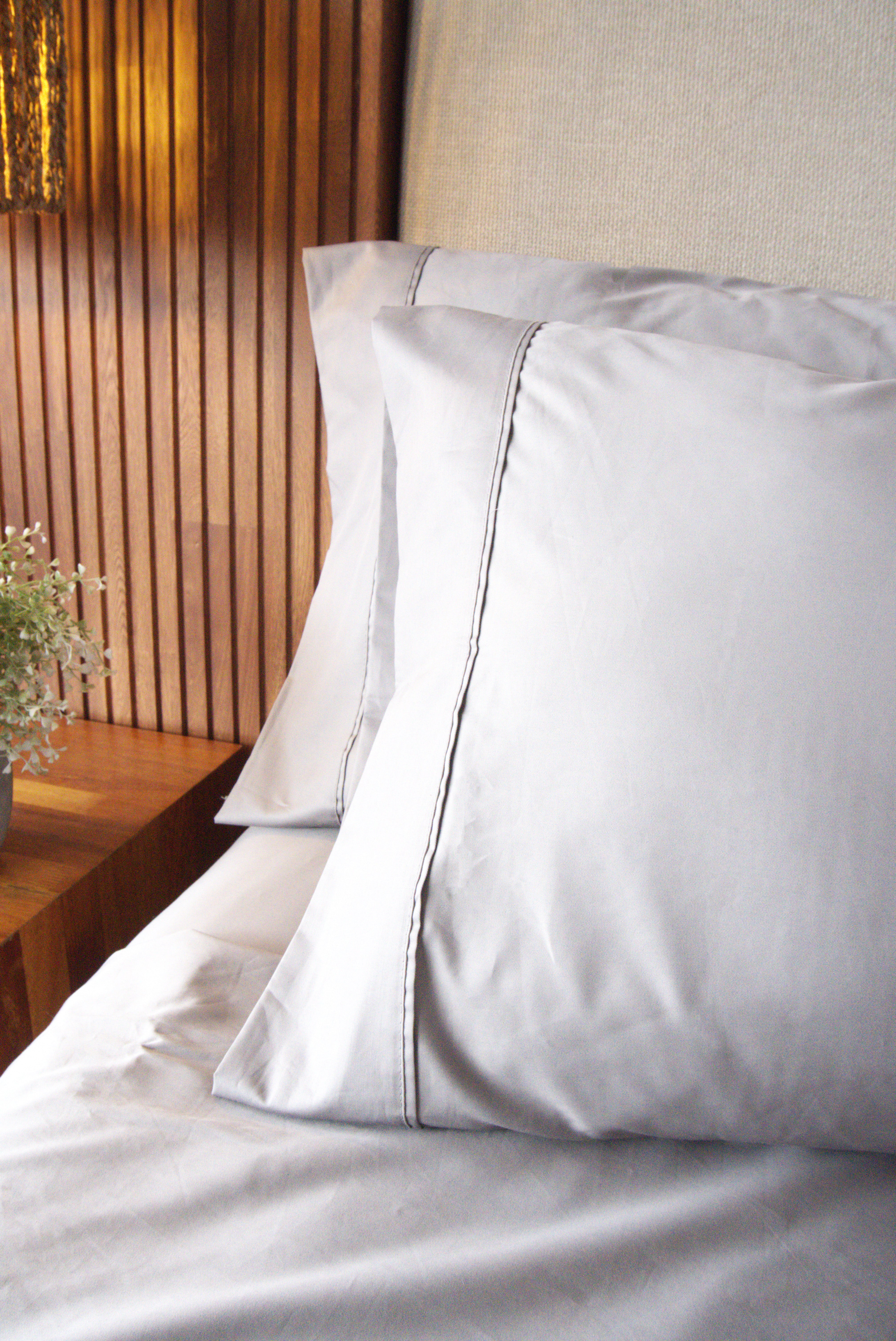 Juego de Sábanas Lux Gris 400 hilos 100% Algodón