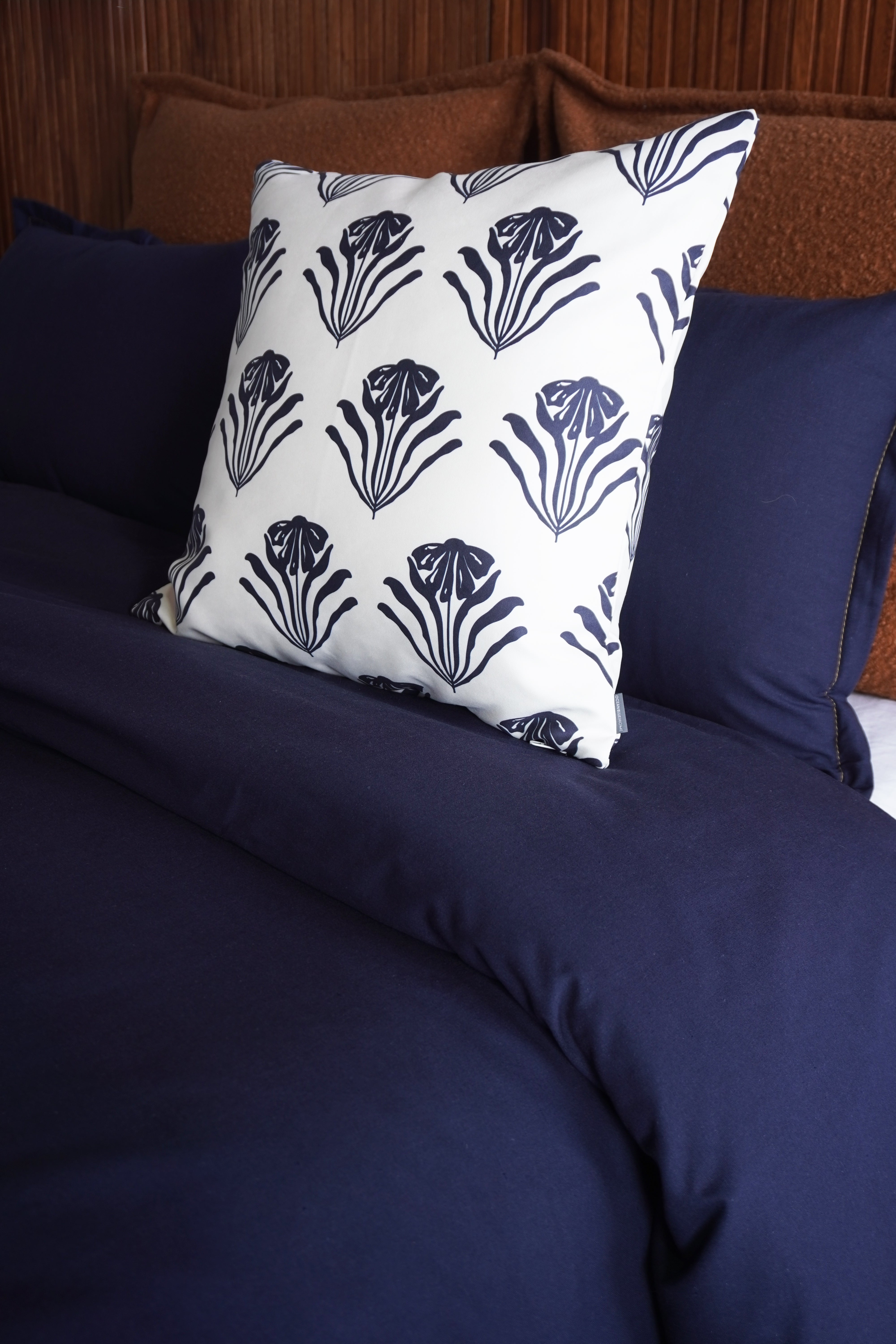 Forro Cojin Fiona Navy 50x50