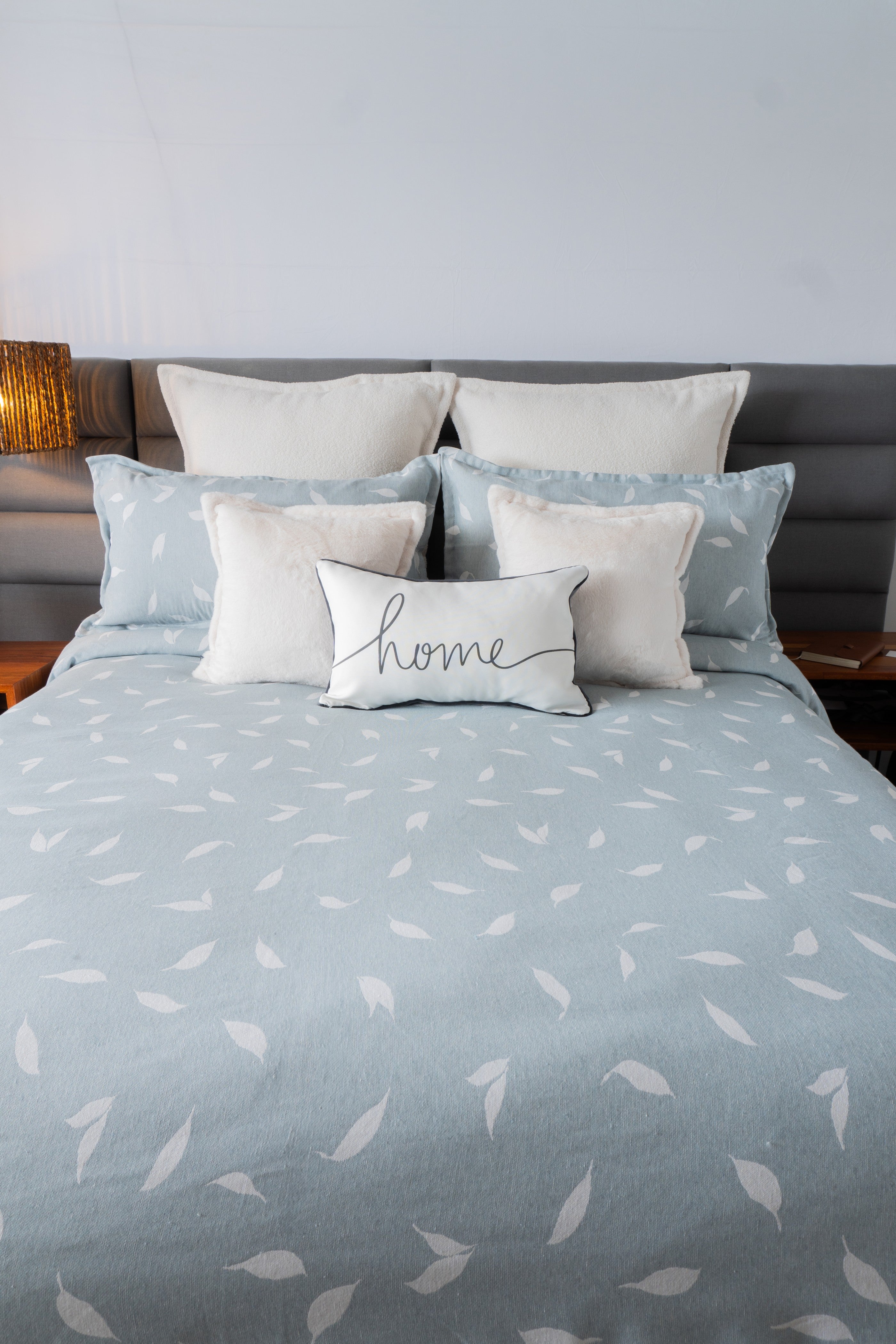 Set Duvet Leave Aqua