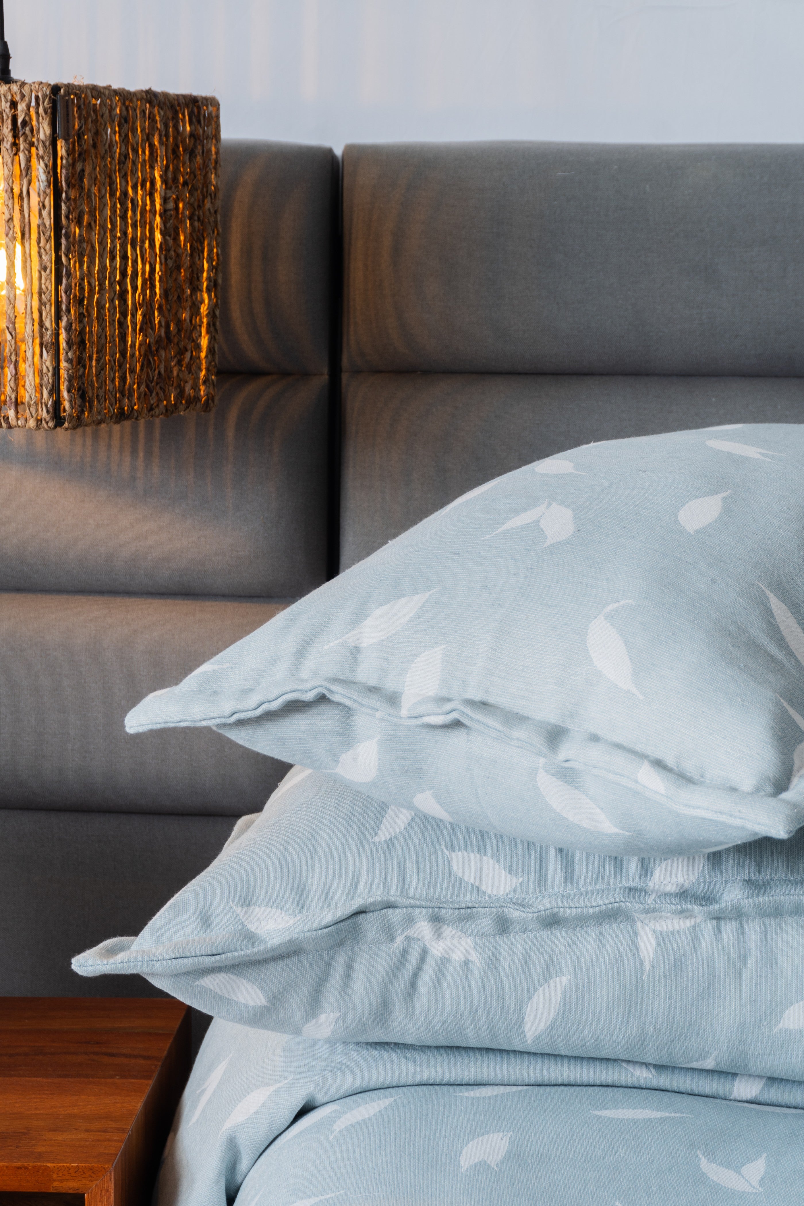 Set Duvet Leave Aqua