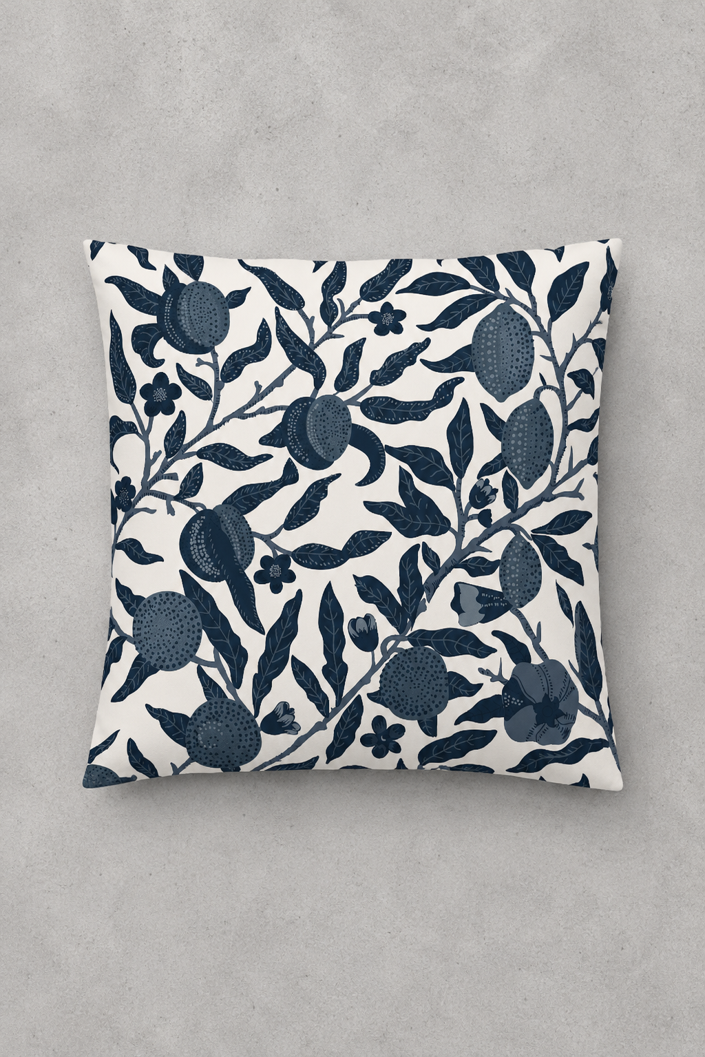 Forro Cojin Lime Navy 50x50