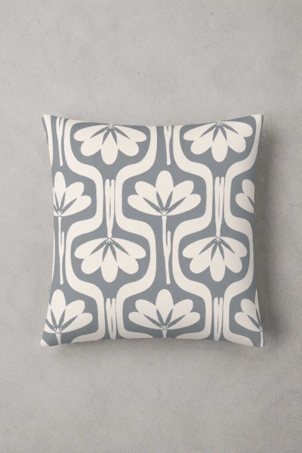 Forro Cojin Magnolia Gris 50x50