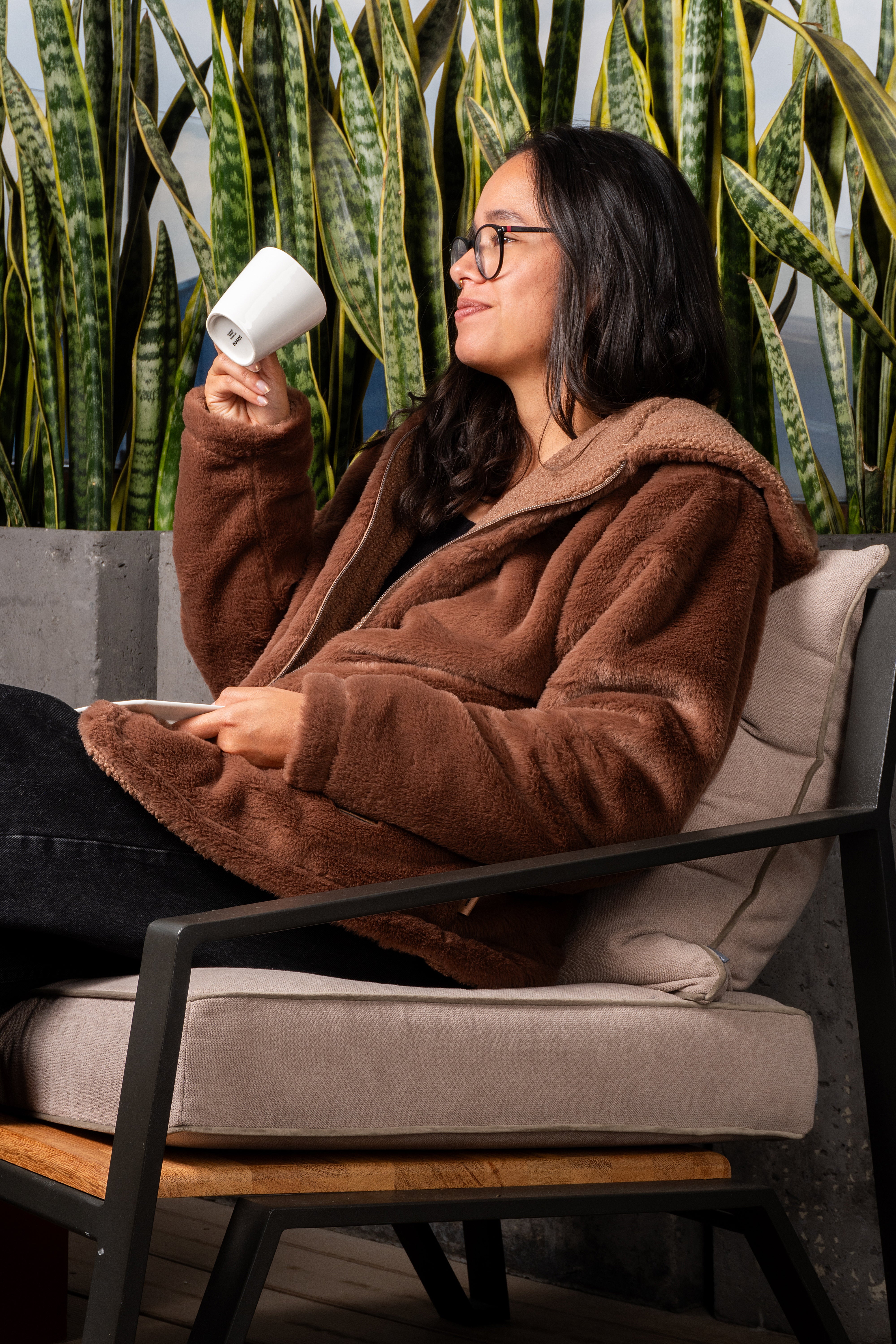 Saco Nordic Doblefaz Mocca