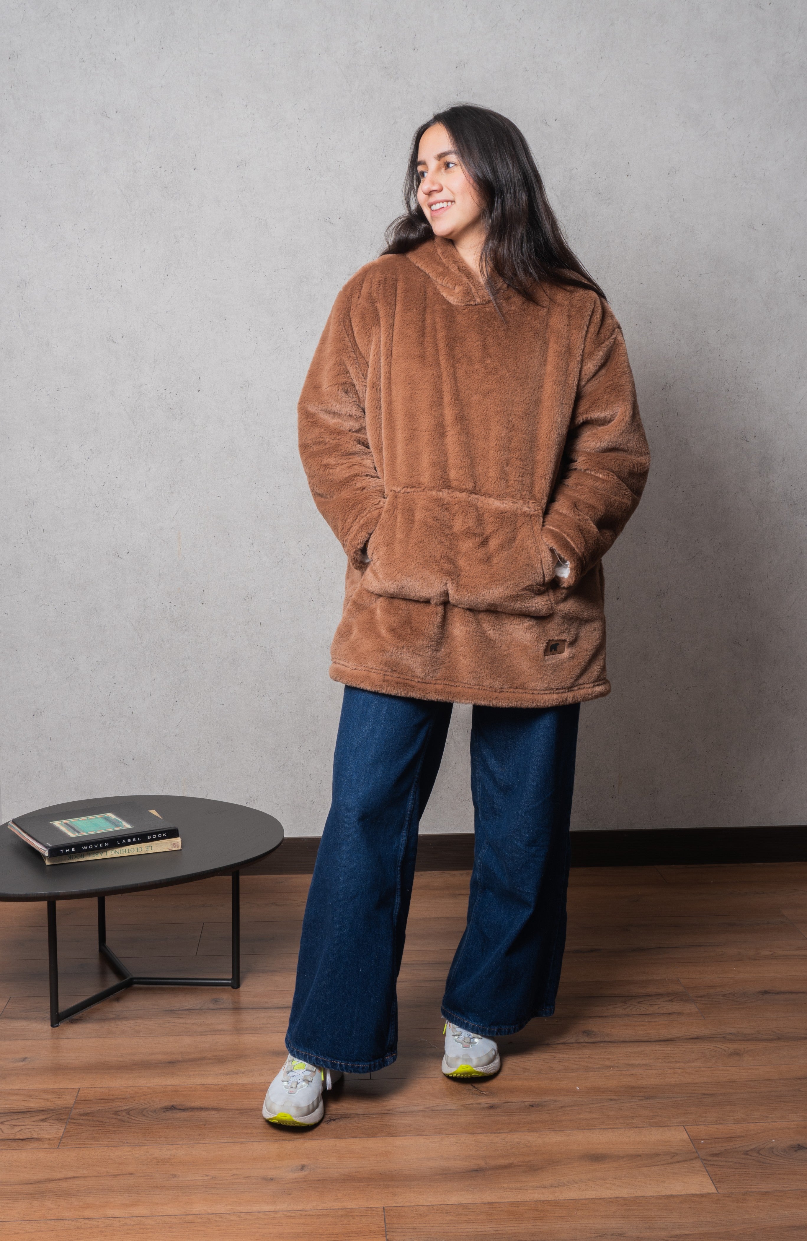 Saco Teddy Mocca