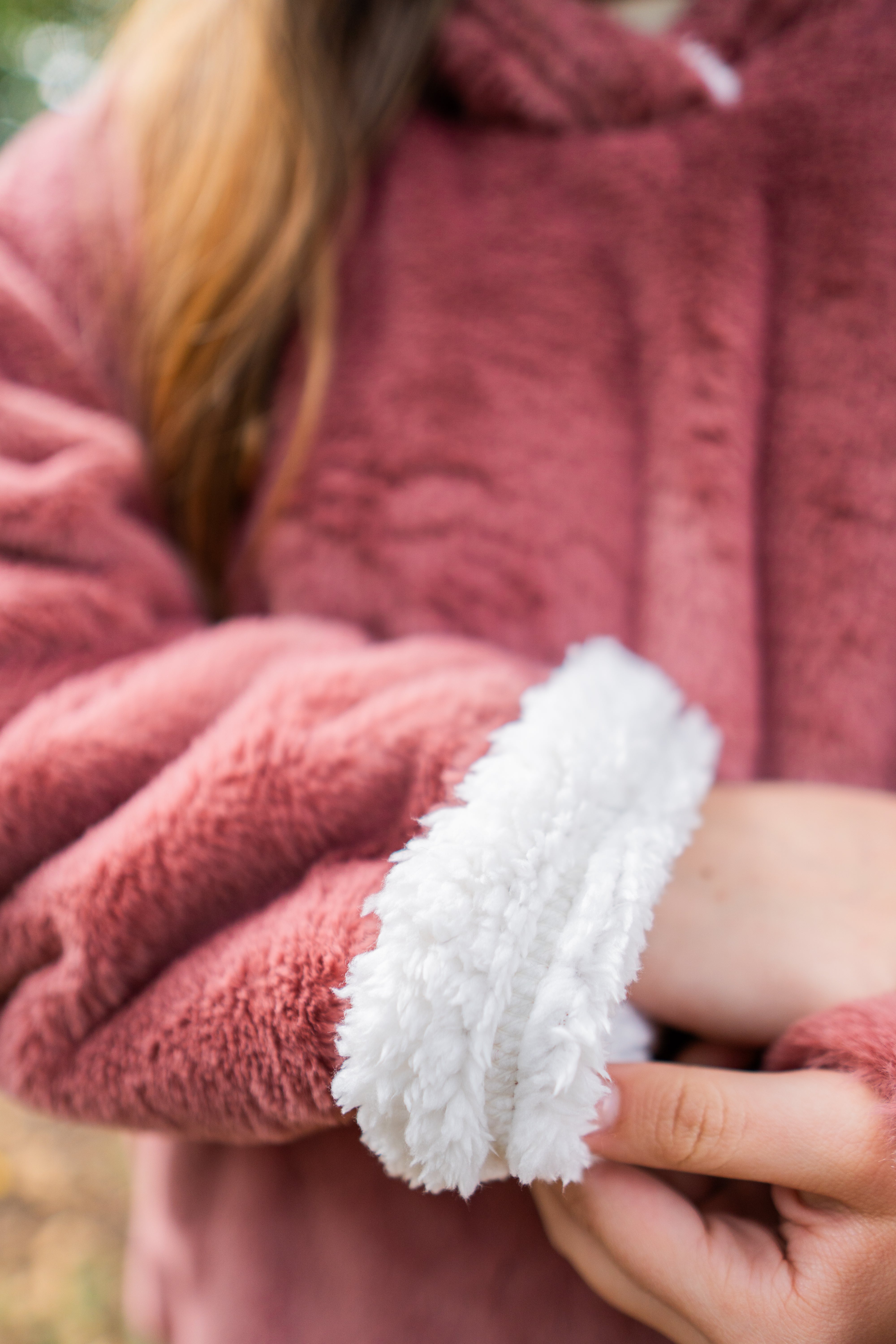 Saco Teddy Berenjena