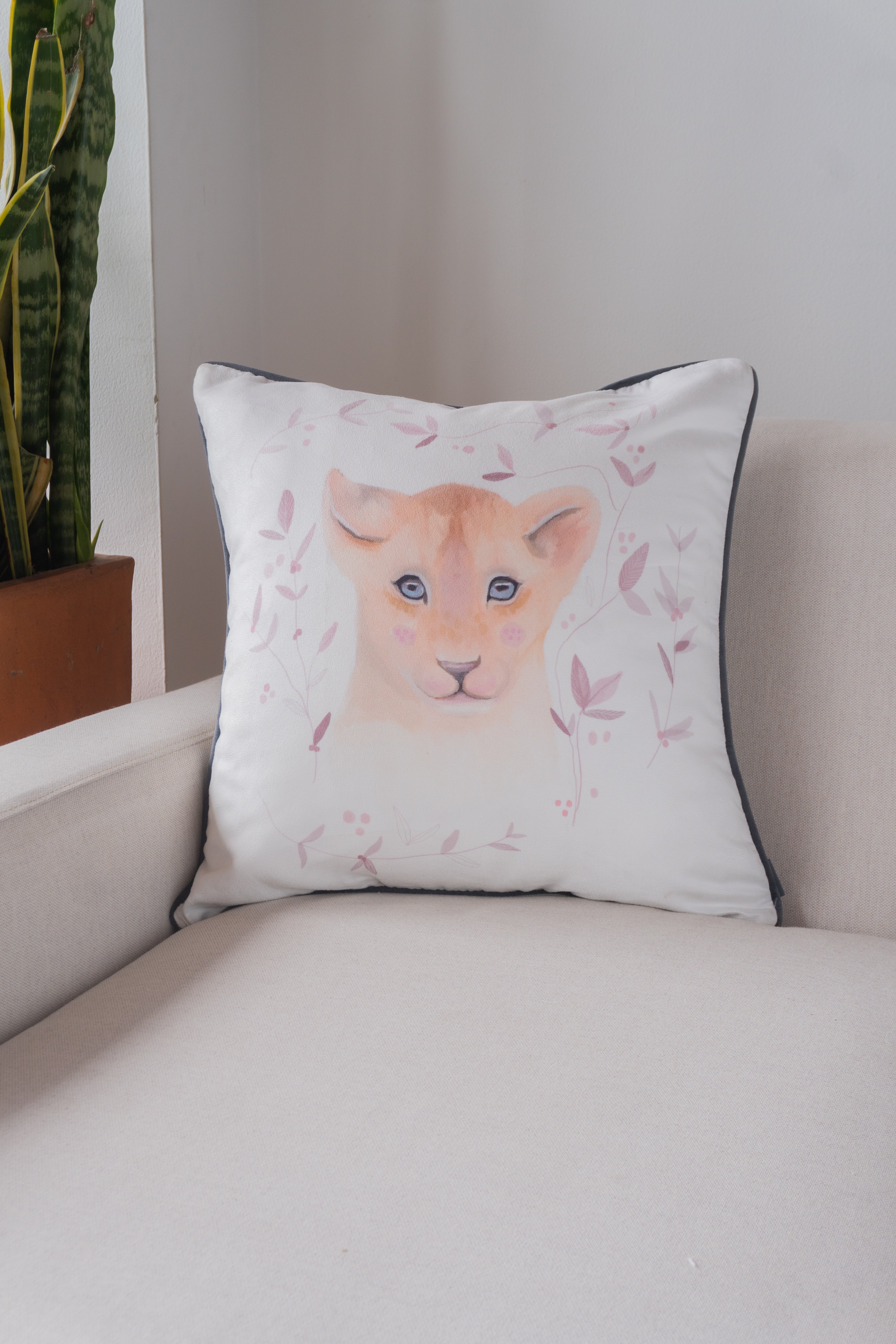 Forro Cojin Kids Lion 50x50