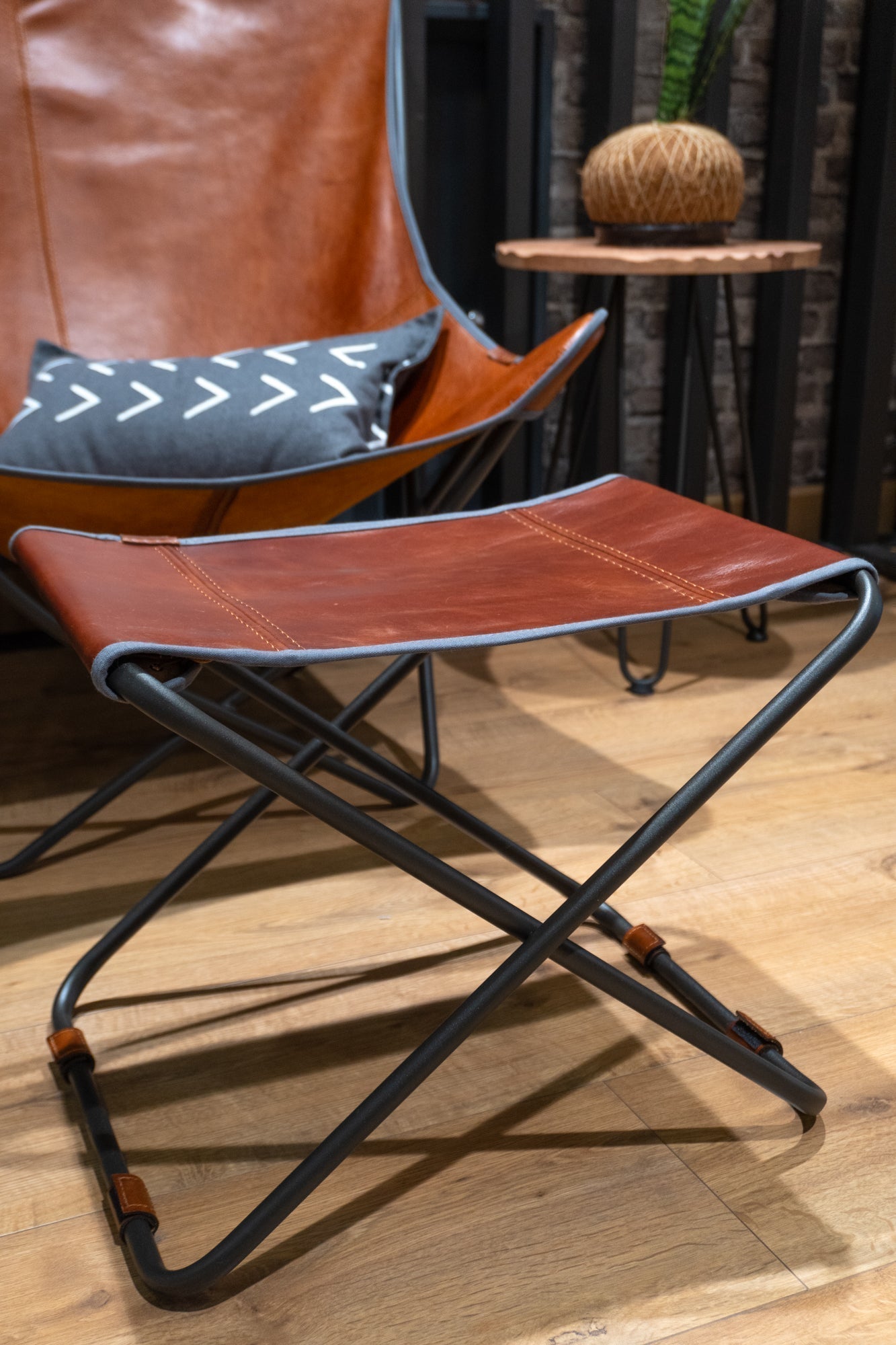 Silla Palermo Cuero Marron