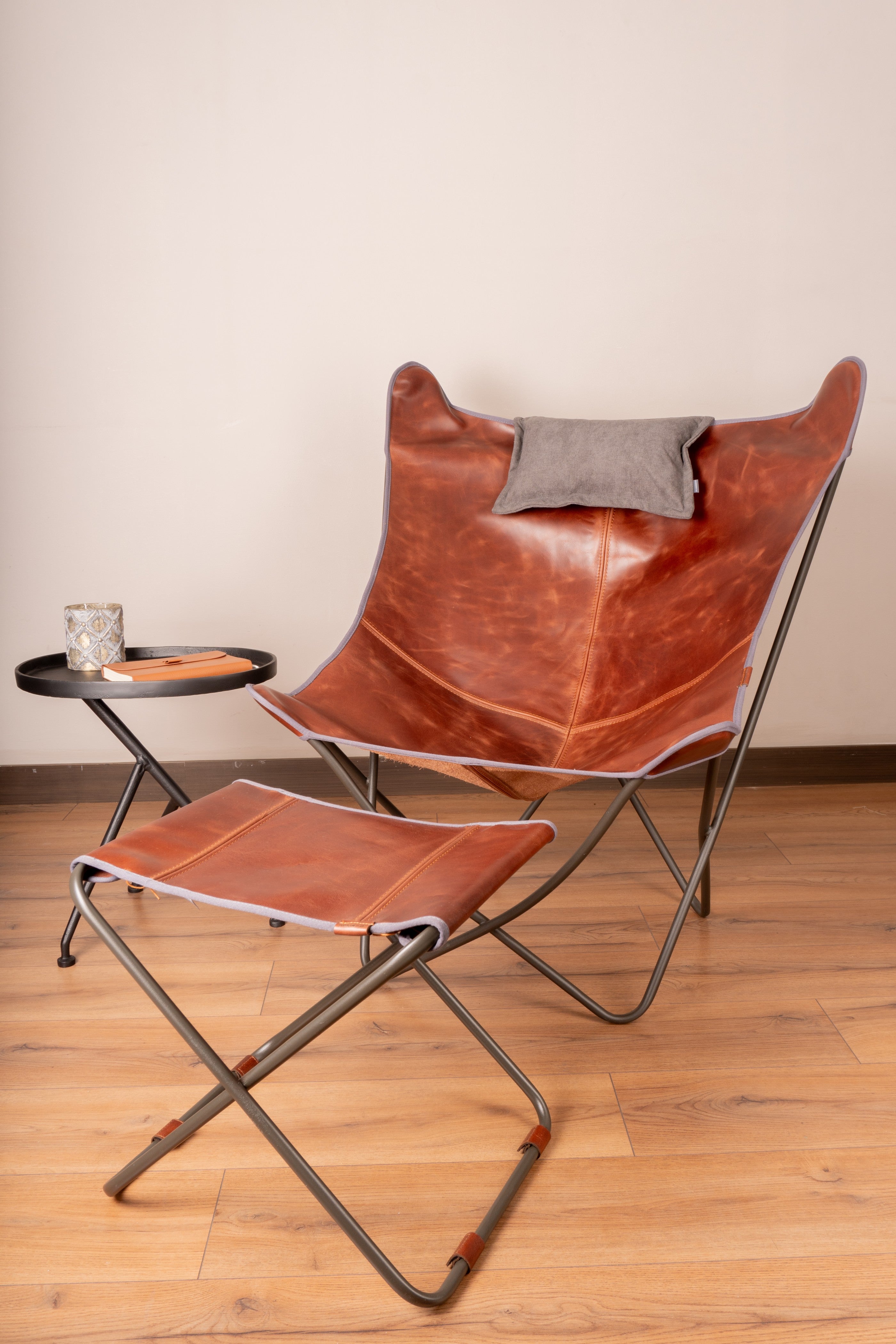 Silla Palermo Cuero Marron