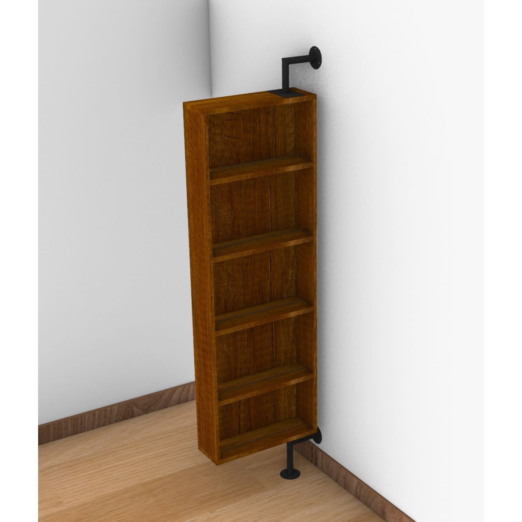 Mueble Oslo Biblioteca, organizador, madera, sala.