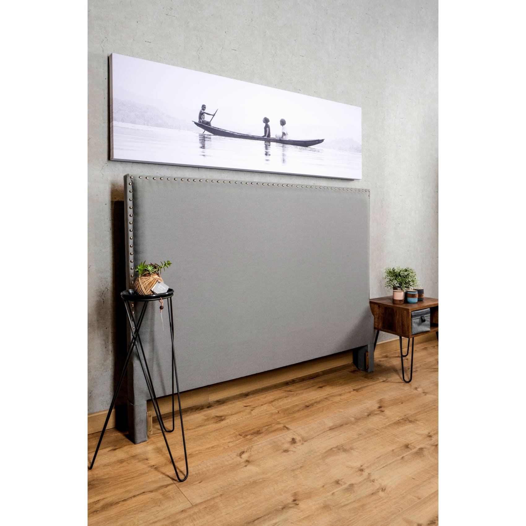 cabecero, cama, habitación, descanso, cuarto, decorativo