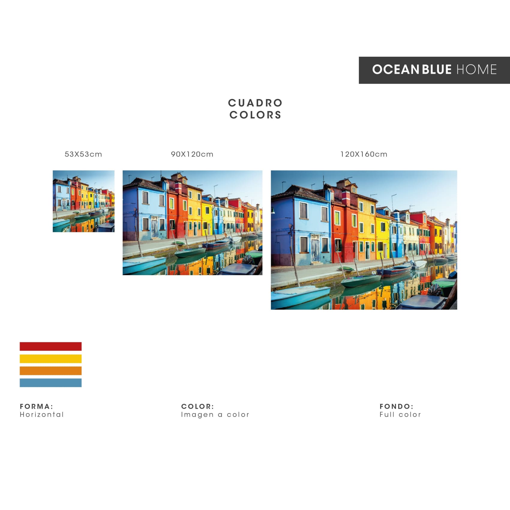 Vibrant Cuadro Colors artwork featuring sharp details and bold hues, perfect for adding elegance to any home space.