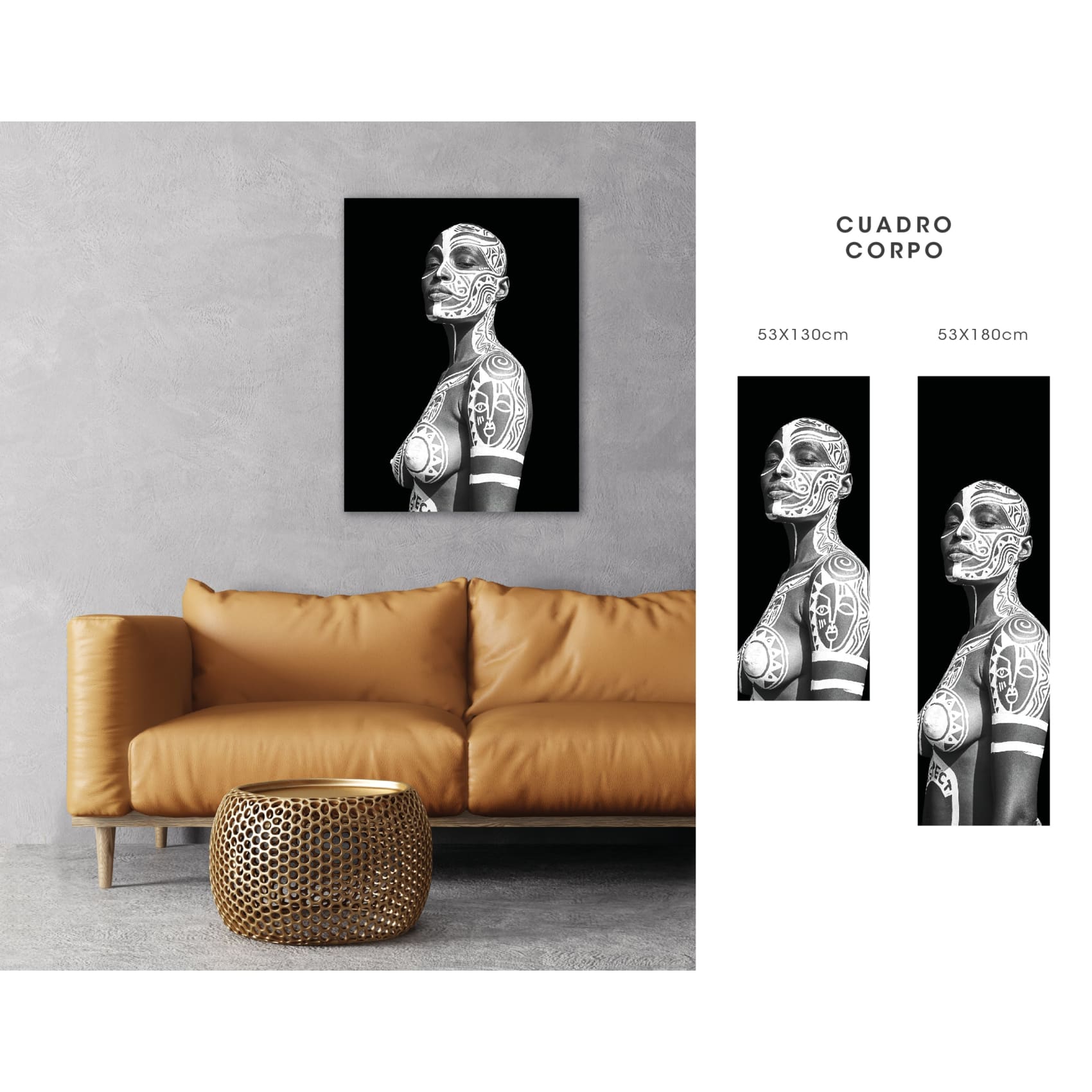 cuadro decorativo, decoración, sala, estudio, habitación, cuerpo, mujer