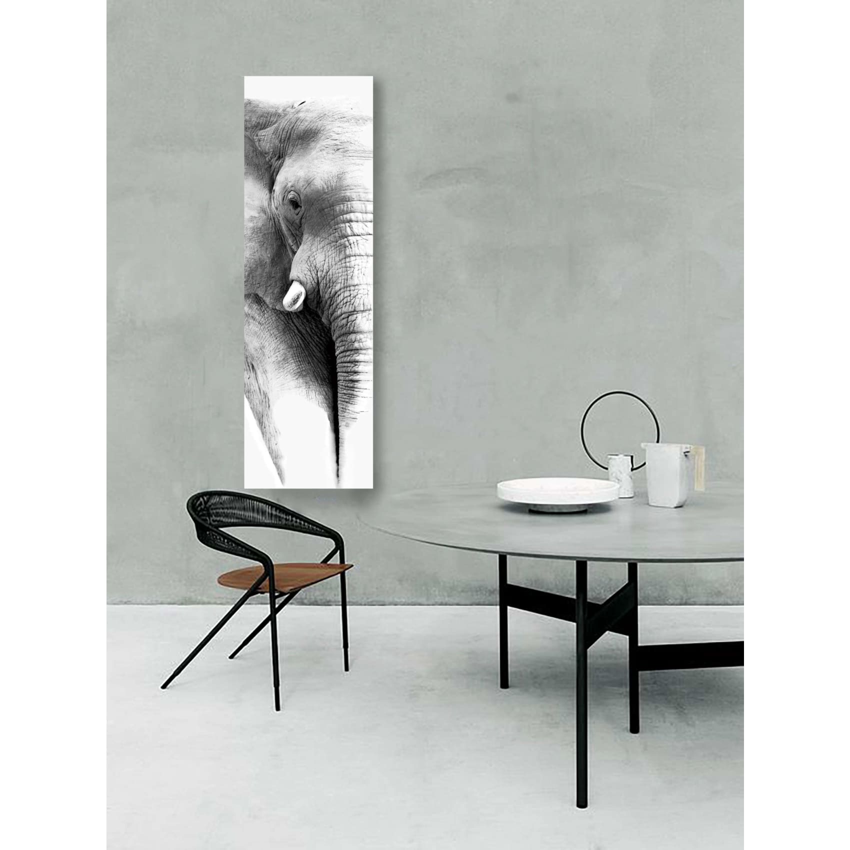 Vibrant Cuadro Kenia Blanco wall art showcasing stunning digital print quality with crisp details on premium canvas.