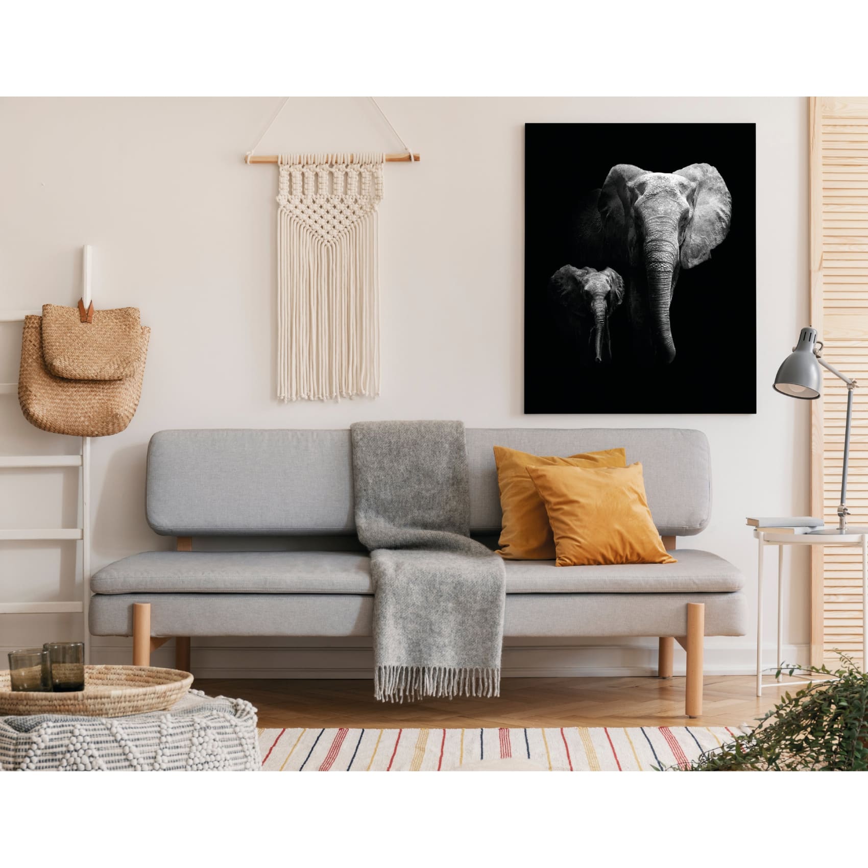 Vibrant Cuadro Kenia Duo artwork showcasing stunning digital print quality with vivid colors and sharp details on premium canvas.