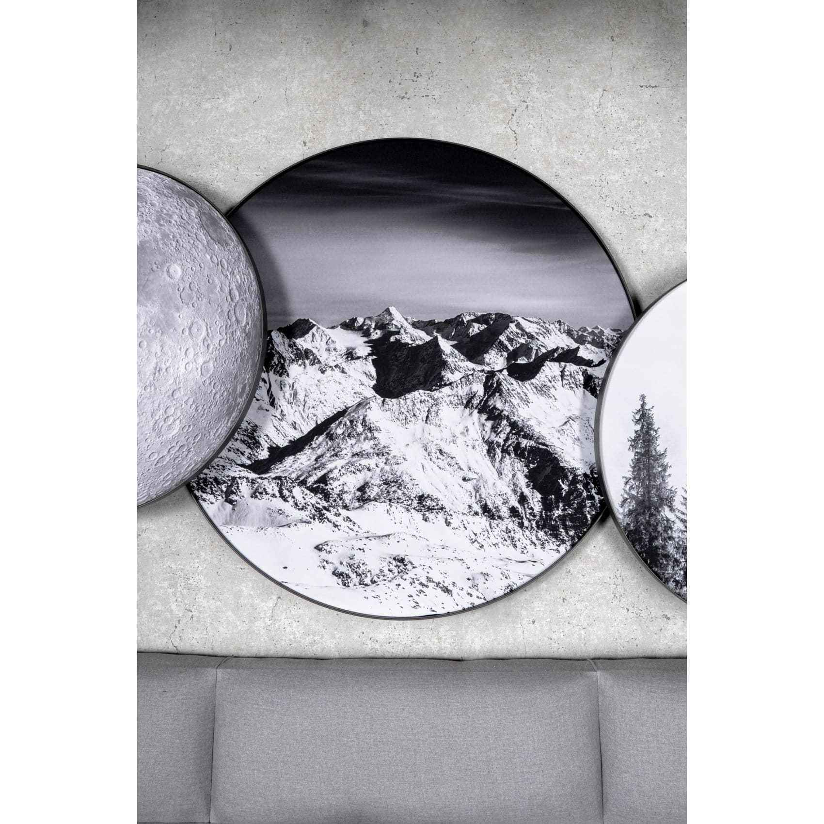 cuadro decorativo, decoración, sala, estudio, habitación, montaña, paisaje