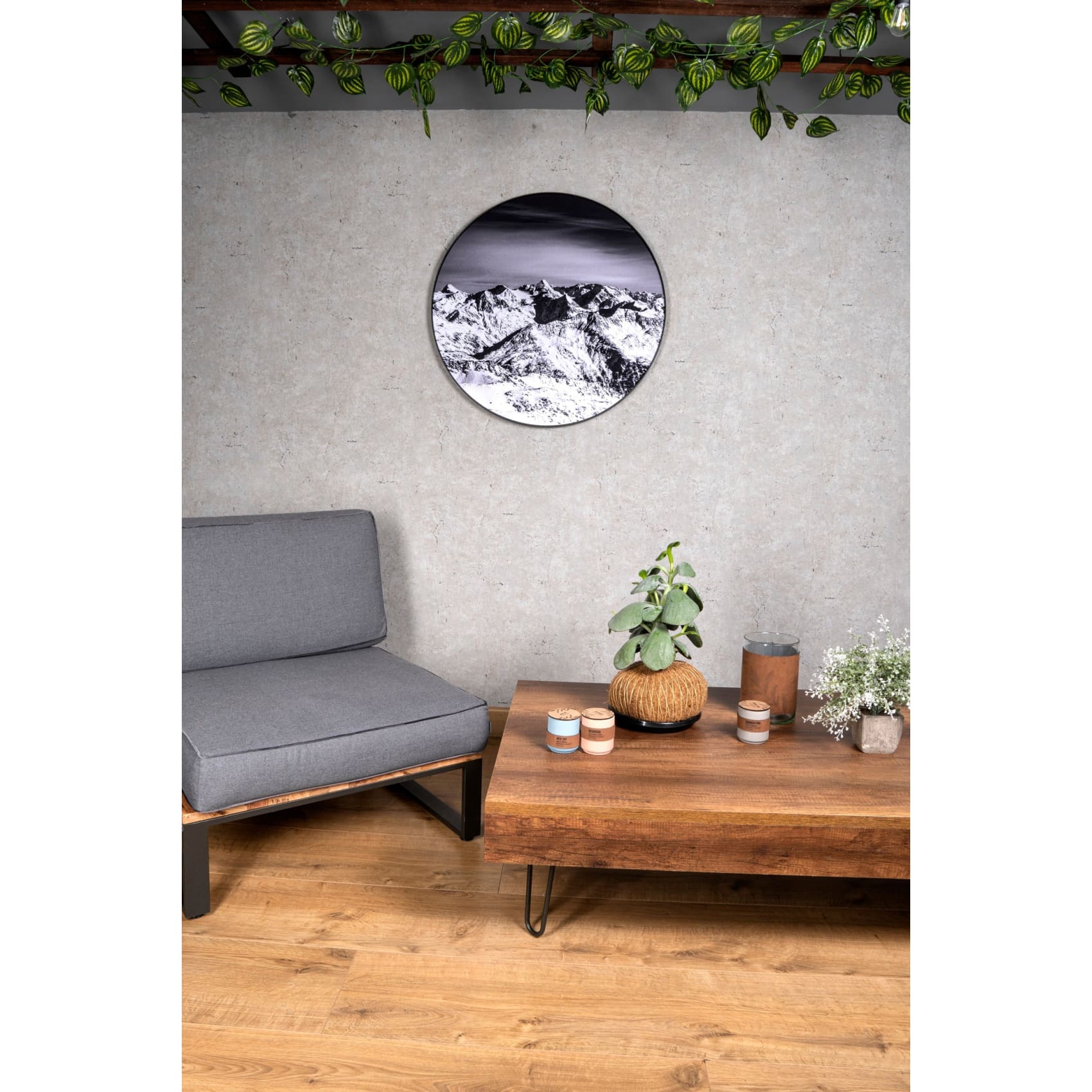 cuadro decorativo, decoración, sala, estudio, habitación, montaña, paisaje