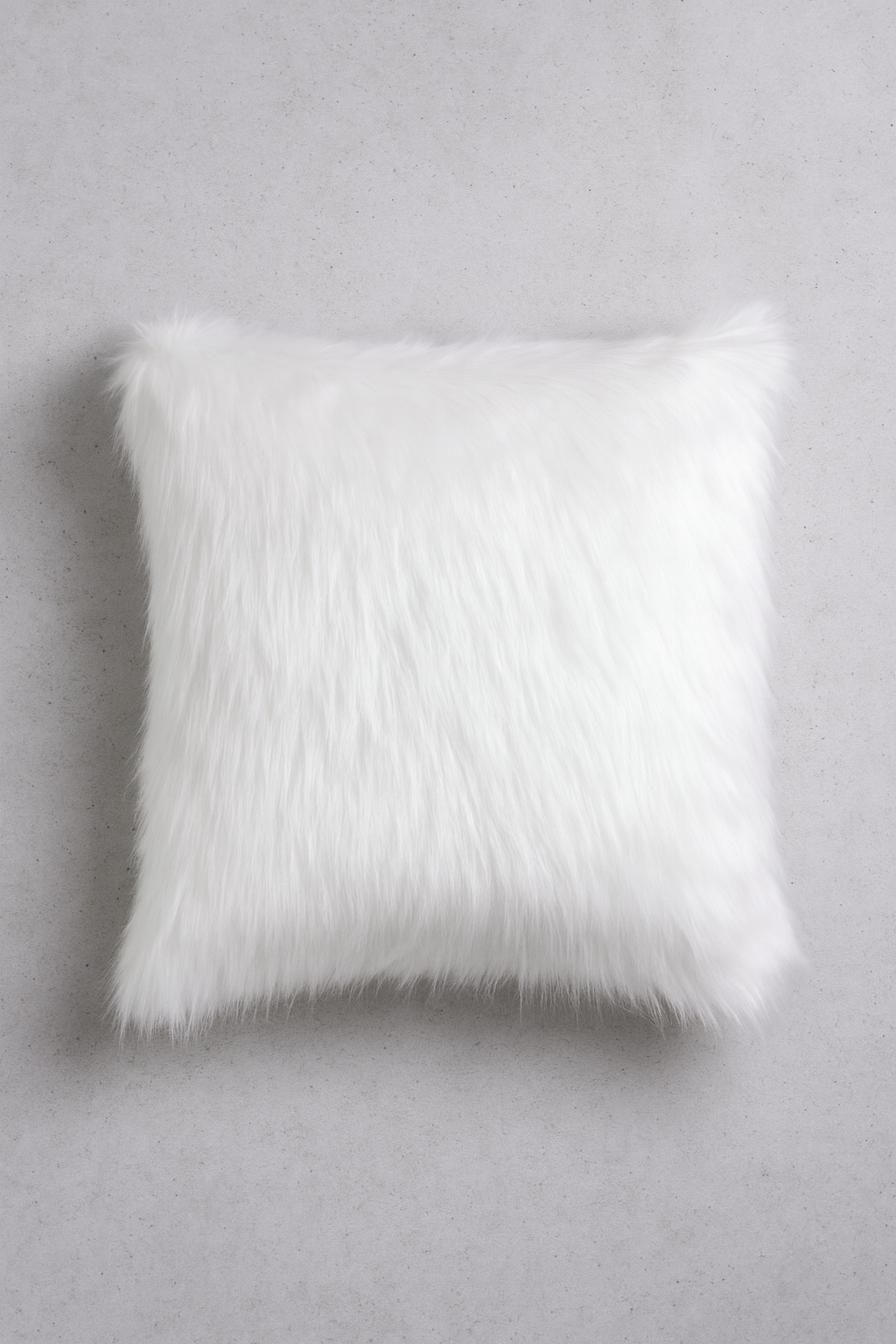 Forro Cojín Mink Blanco Plus