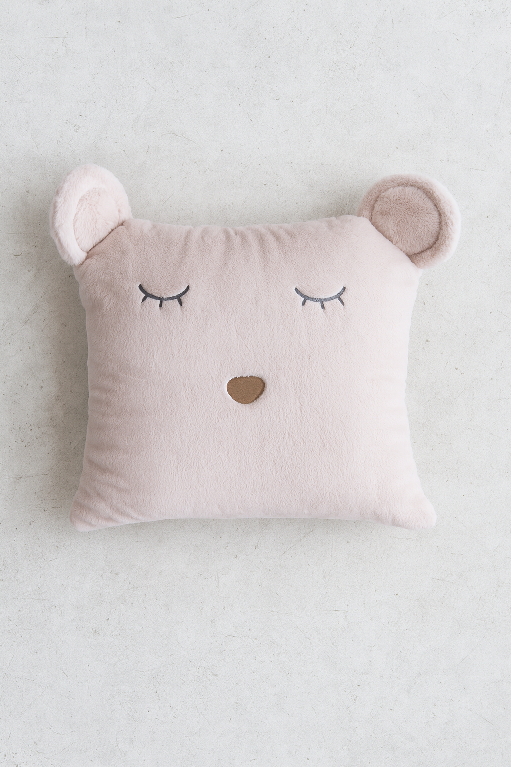 Forro Cojin Bear Palo Rosa 45x45
