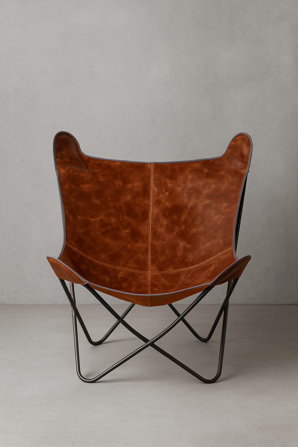 Silla Palermo Cuero Marron