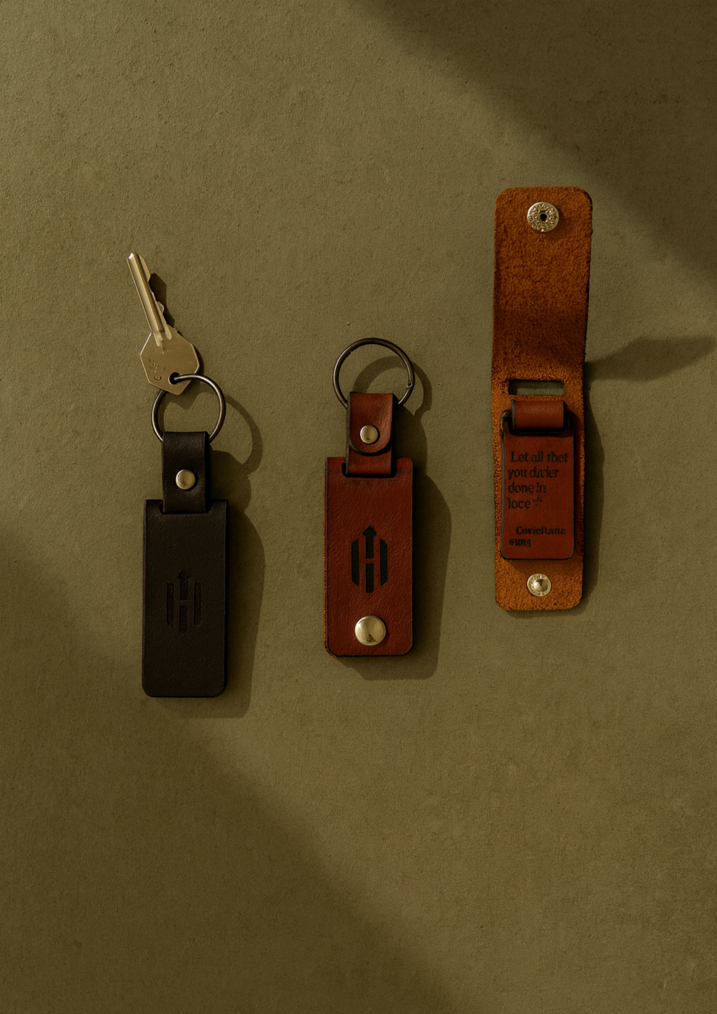 Llavero Doble Cuero Personalizable