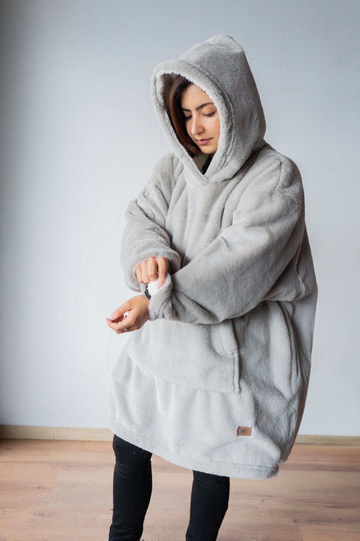 Saco Teddy Plata