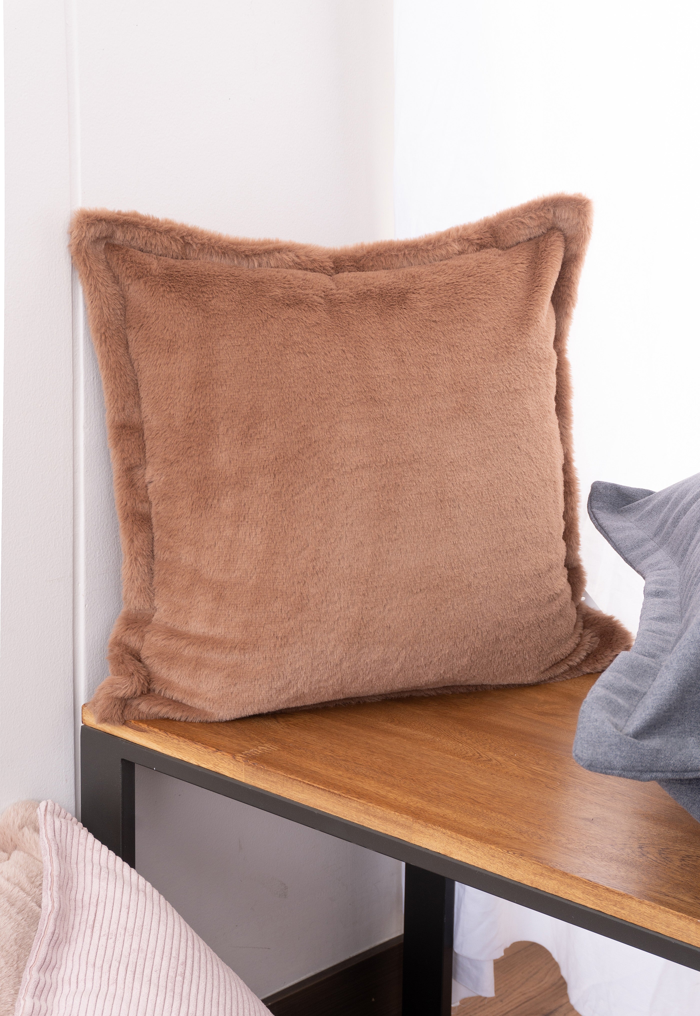 Forro Cojín Bruselas Mocca Estandar