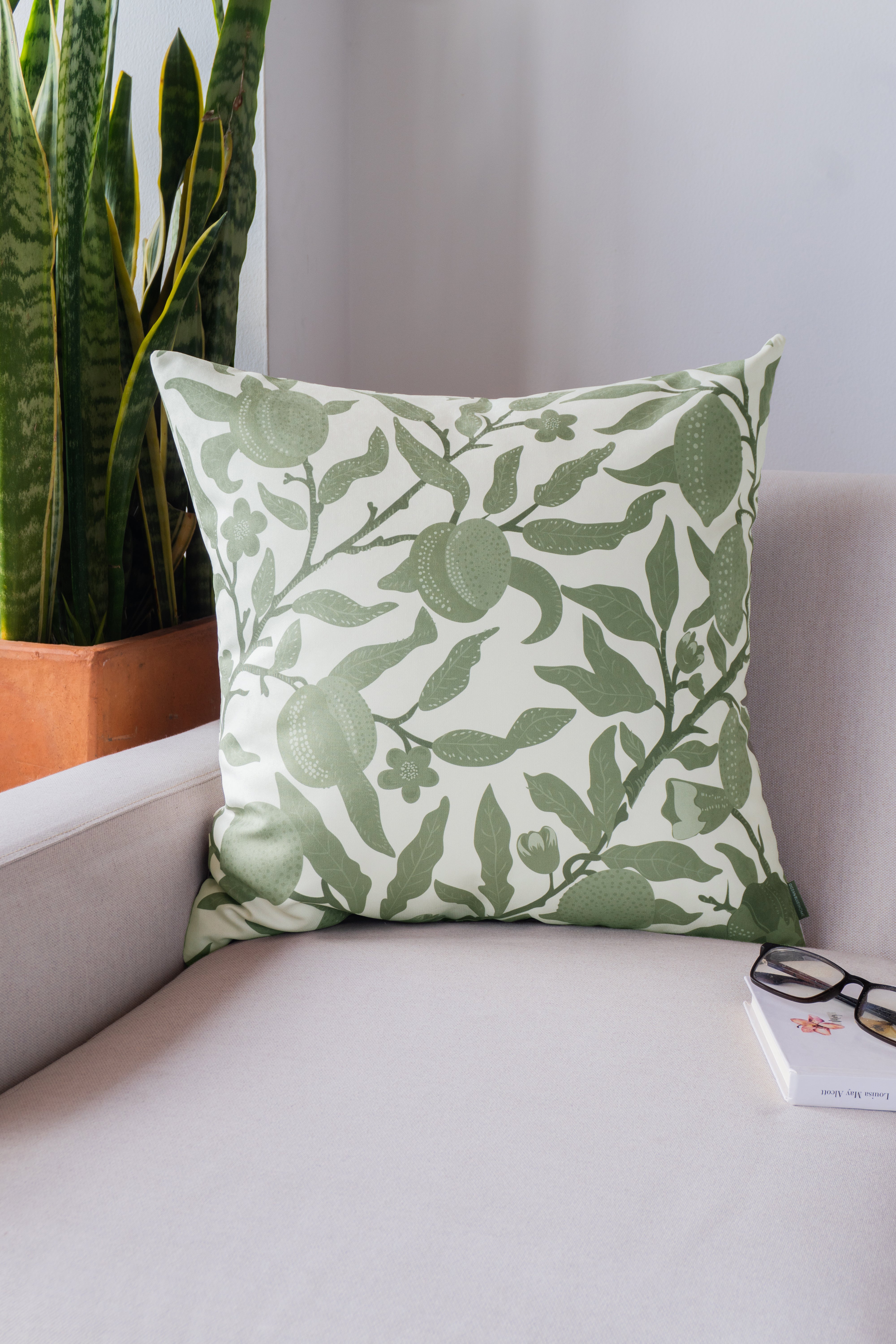 Forro Cojin Lime Salvia 50x50