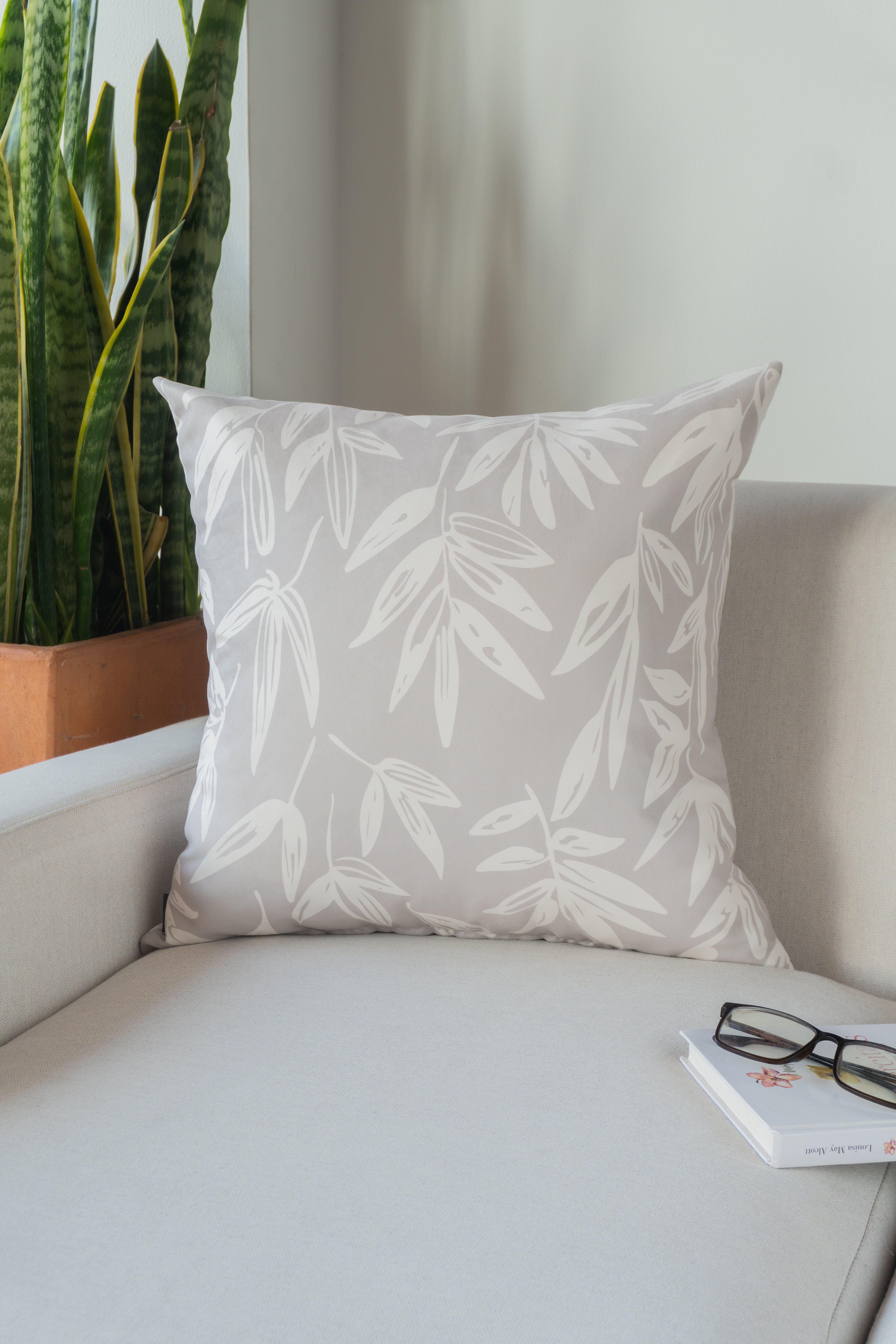 Forro Cojin Maranta Beige 50x50