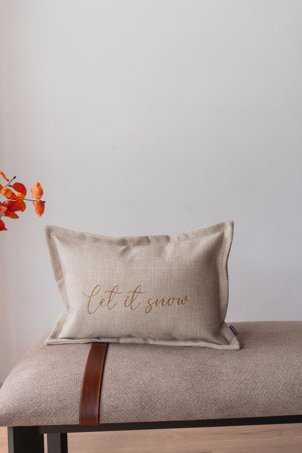Forro Cojin Navidad Let It Snow 35x55