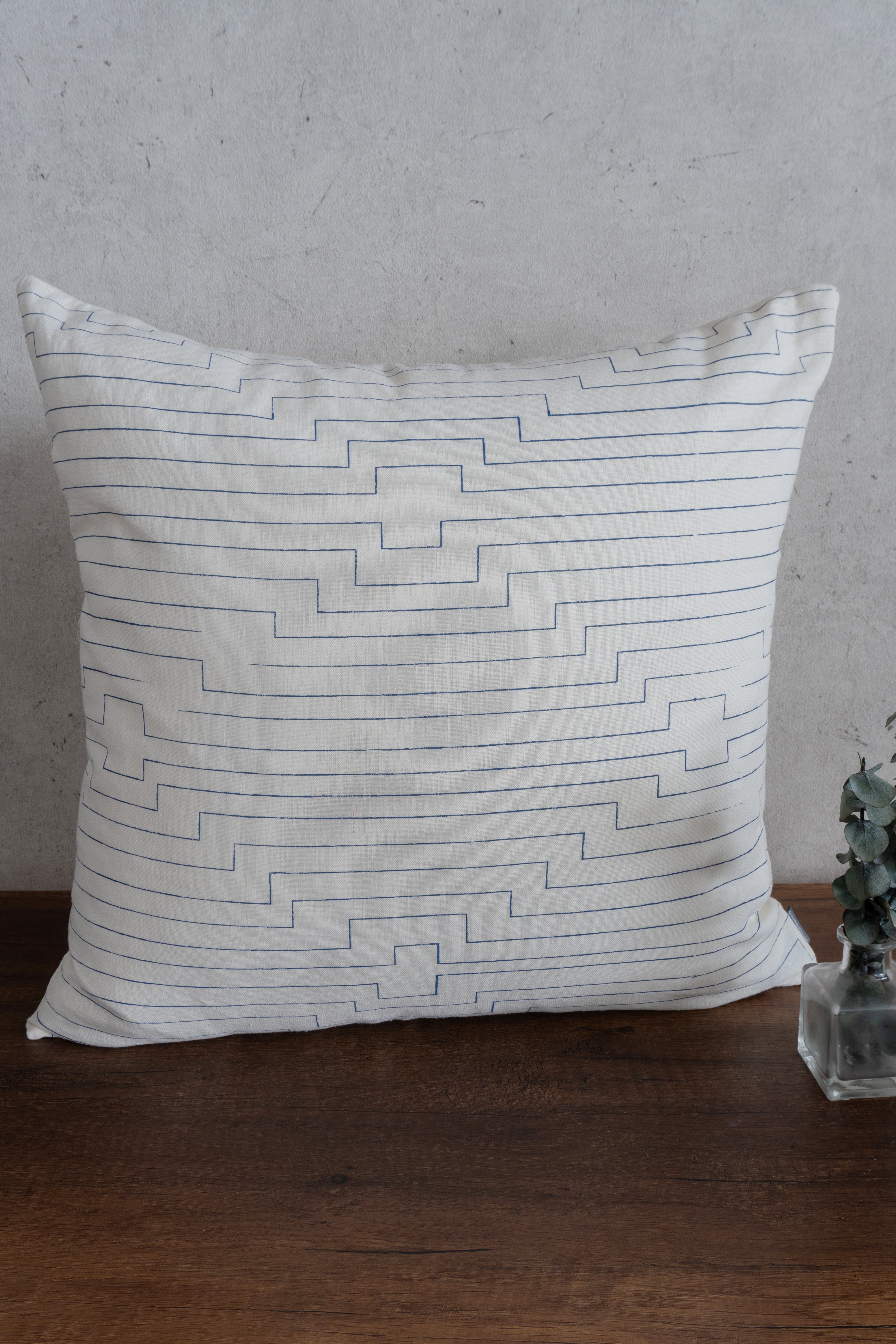 Forro Cojin Loto Stone-Navy