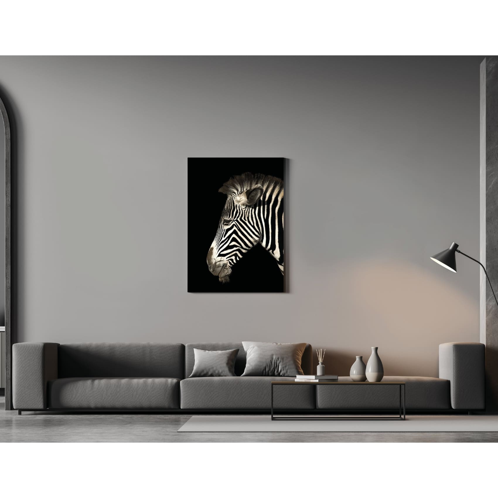 Stunning Cuadro Cebra wall art featuring a striking zebra design with vibrant colors and sharp details on premium canvas.